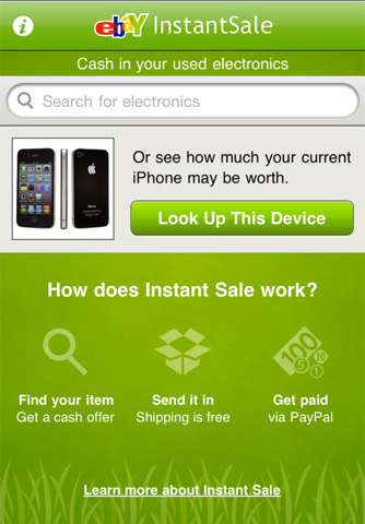 eBay Launches New Instant Sale App for iPhone