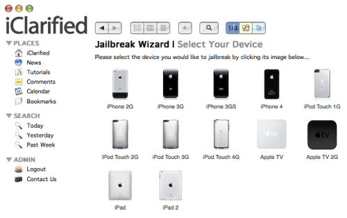 iClarified Jailbreak guiden Uppdaterad för iOS 4.3.4, 4.3.5
