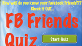 FB Friends Quiz For iPhone