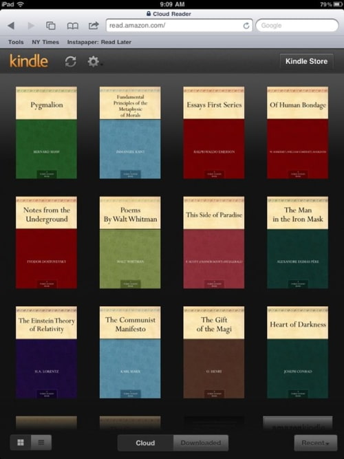 Amazon Brings Integrated Kindle Store Back to iPad With Kindle Cloud Reader