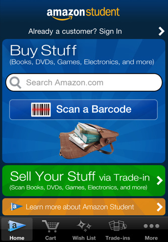 Amazon Launches Student App for iPhone