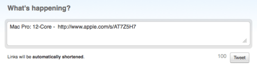 Apple Adds Facebook and Twitter Share Links to Online Store
