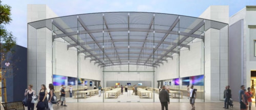 Santa Monica Needed No Discussion to Approve New Glass Roof Apple Store