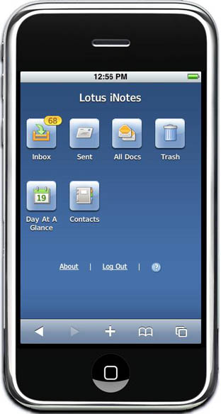Lotus iNotes For iPhone