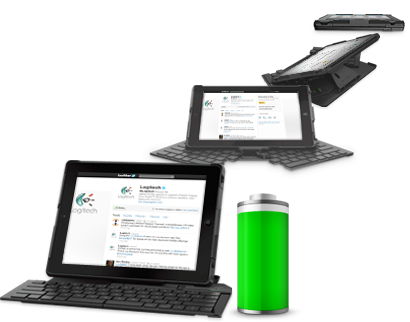 Logitech Announces Fold-Up Keyboard and Joystick for iPad