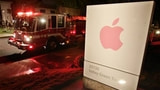 Fire Rips Through Building at Apple HQ
