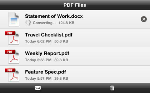 Adobe Releases CreatePDF App for iPad, iPhone, iPod Touch
