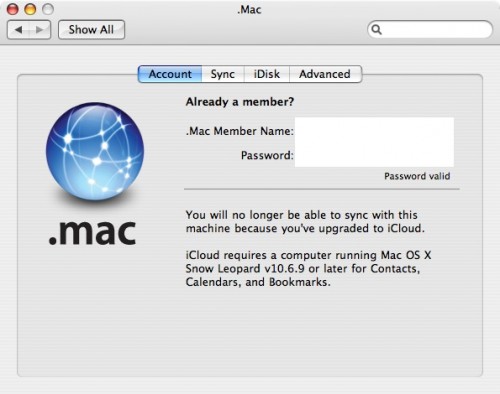 Mac OS X Snow Leopard 10.6.9 May Bring iCloud Support