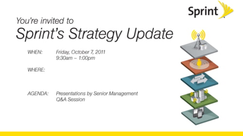 Sprint Schedules &#039;Strategy Update&#039; Event on October 7th