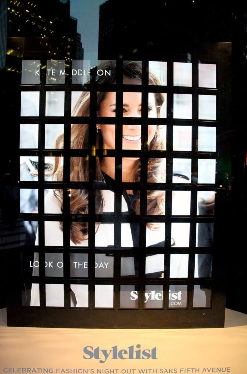 Saks Fifth Avenue Storefront Display Features 64 iPads