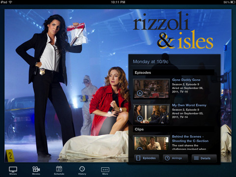 TNT for iPad Gets Full Length Episodes