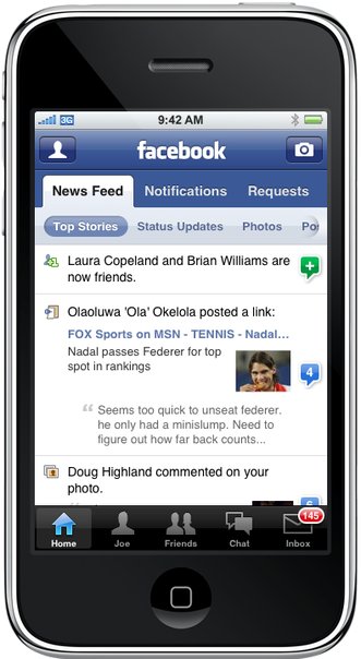 Preview of Facebook 2.0 iPhone App [Screenshots]