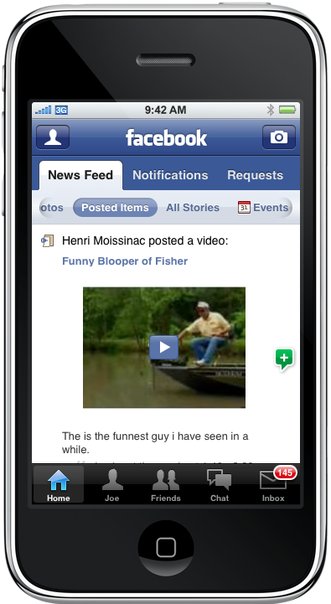 Preview of Facebook 2.0 iPhone App [Screenshots]