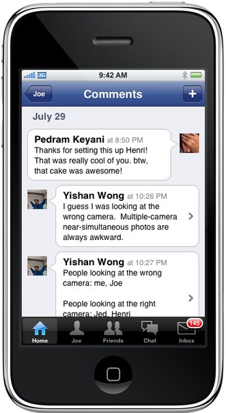 Preview of Facebook 2.0 iPhone App [Screenshots]