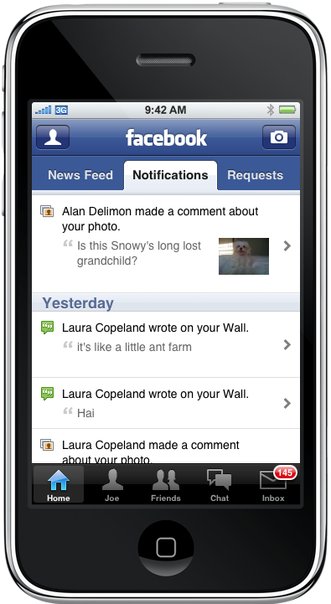 Preview of Facebook 2.0 iPhone App [Screenshots]