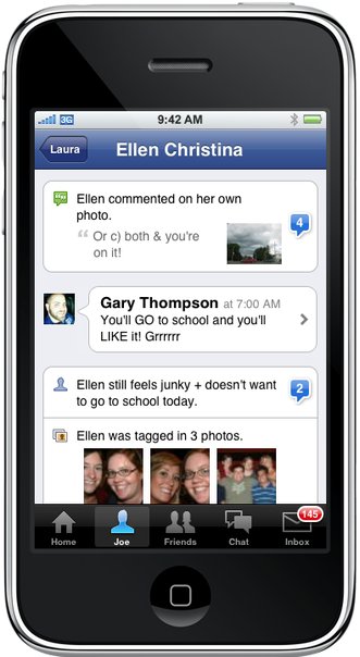 Preview of Facebook 2.0 iPhone App [Screenshots]