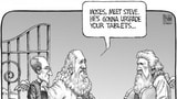 Moses, Meet Steve.  He's Gonna Upgrade Your Tablets [Cartoon]