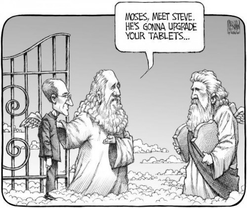 Moses, Meet Steve.  He&#039;s Gonna Upgrade Your Tablets [Cartoon]