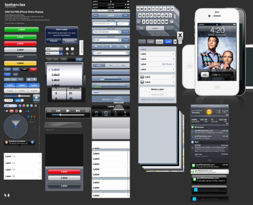 iOS 5 (iPhone 4S) GUI PSD Available for Download