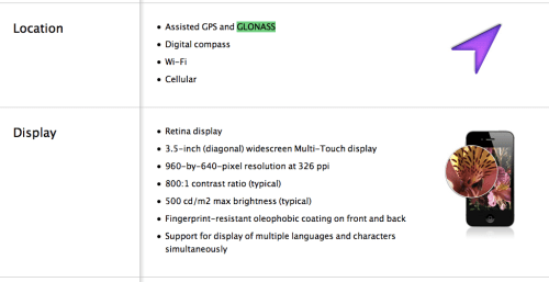 Apple Adds GLONASS Location Support to iPhone 4S