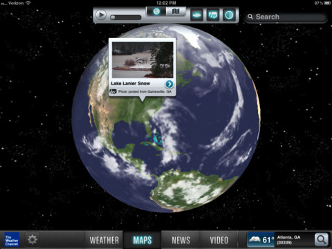 The Weather Channel iPad App Gets All New Design