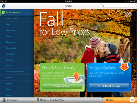 Walmart Releases an App for the iPad