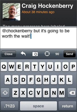 Twitterrific 1.1 for iPhone