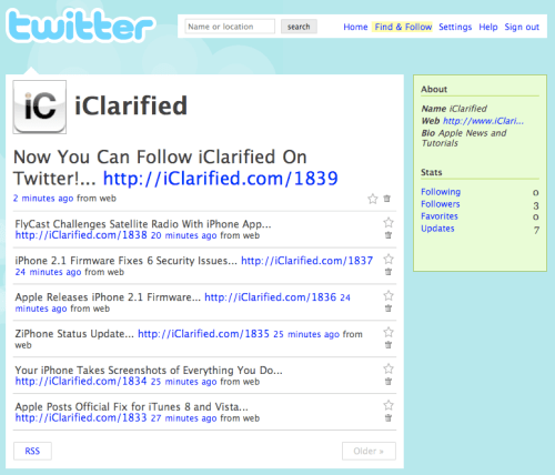 Now You Can Follow iClarified On Twitter!