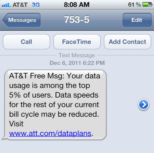 AT&amp;T Starts Throttling &#039;Top 5%&#039; of iPhone Data Users