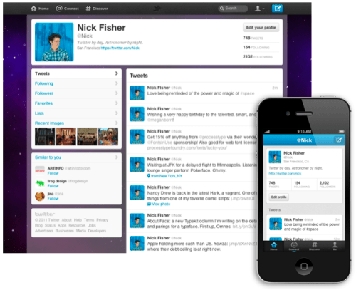 Twitter Introduces a Major Redesign to its Website and iPhone App