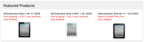 Apple bietet einen Preisnachlass von 100$ auf sein verbessertes iPad 2s.