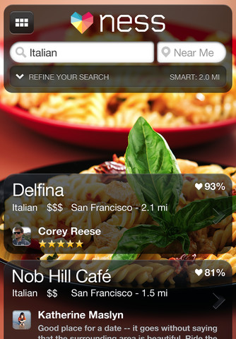 Ness Dining Guide Predicts Which Restaurants You&#039;ll Like