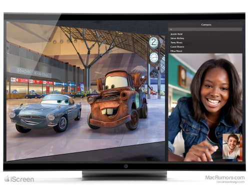 Apple Television Concept With Curved Glass: iScreen