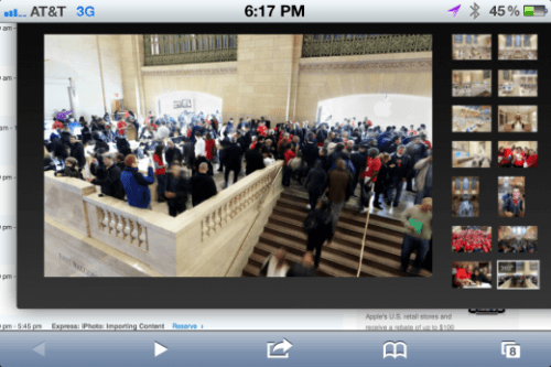 Apple Posts 360 Degree Panoramic of the Grand Central Store