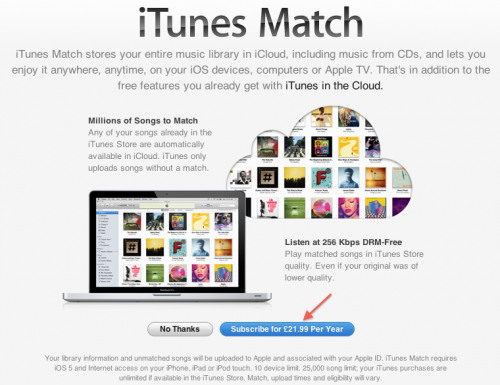 ¿Ha publicado Apple internacionalmente iTunes Match por error?