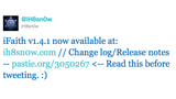 iH8Sn0w Releases iFaith 1.4.1 Resolving Issues and Adding Apple TV 4.4.4 Support