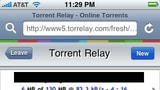 Torrent Relay Beta Version for the iPhone (iTR)