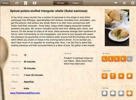 Raghavan's Indian Flavors Cookbook For iPad