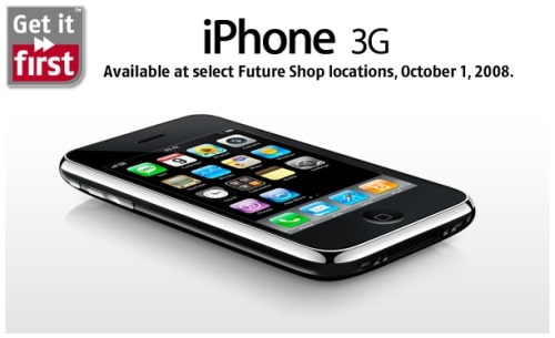 Future Shop to Sell iPhone 3G Starting Oct 1st