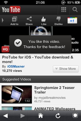 ProTube is an Enhanced YouTube Application for iOS
