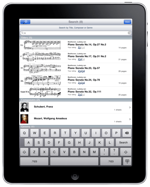 Sheet Music Reader For iPad