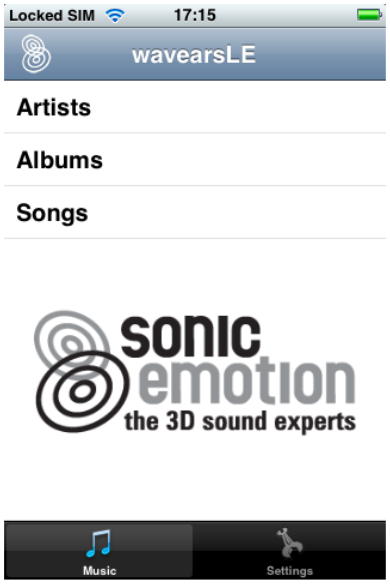 WavearsLE 3D Music Player for iPhone