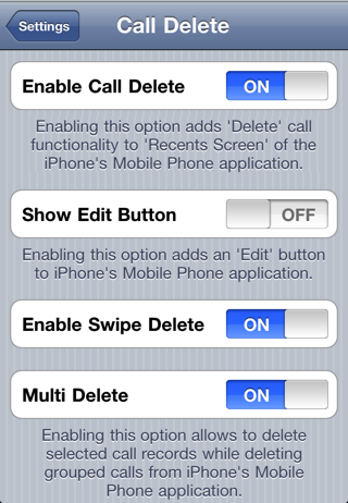 CallDelete Gets Updated With Support for the iPhone 4S and iOS 5