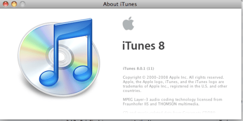 iTunes 8.0.1 Has Been Released