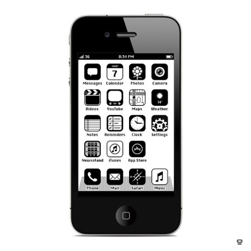 Hermoso Tema Retro Concept para iOS [Imagenes]