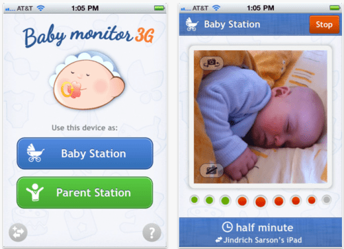iOS Baby Monitor App Works Over 3G