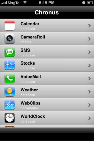 Chronus - iPhone 2.x Backup Application Released