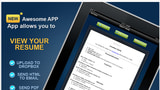 Create, Update and Send Stunning Resumes