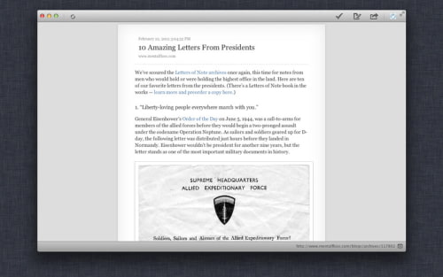 Read Now Becomes Read Later, Adds Fullscreen State