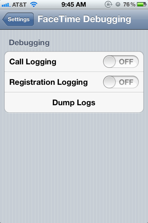 Enable Hidden iOS Debug Settings Enable Hidden iOS Debug Settings